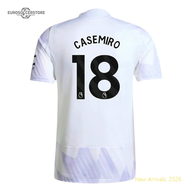 2025-2026 Man Utd Authentic Away Shirt (casemiro 18) - Official Edition