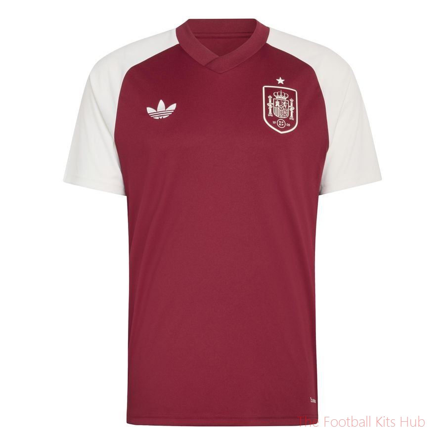 Spain Training T-Shirt Pre Match Away World Cup 2026 - Collegiate Burgundy