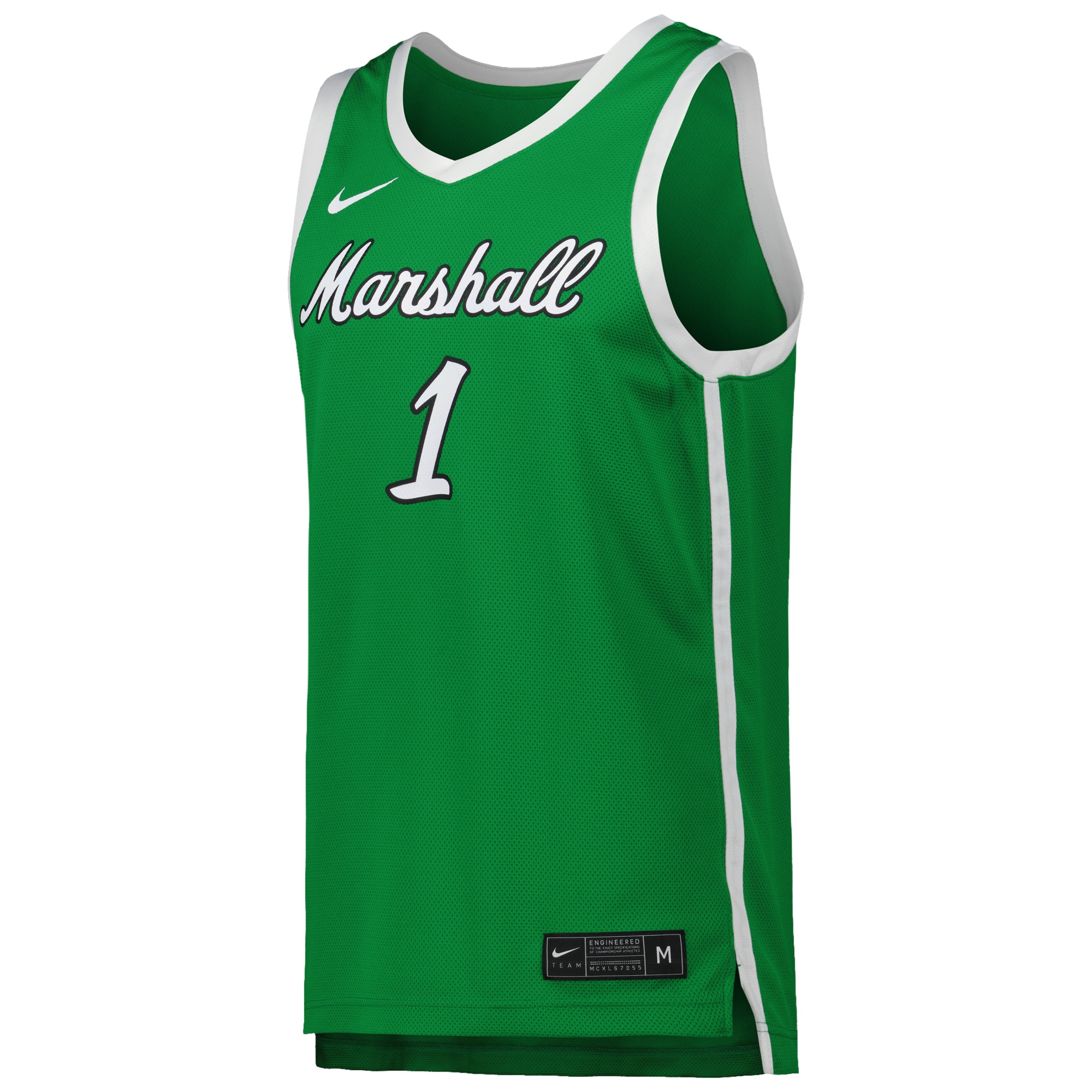 [DDG] Marshall Thundering Herd Replica Basketball Jersey - Kelly Green