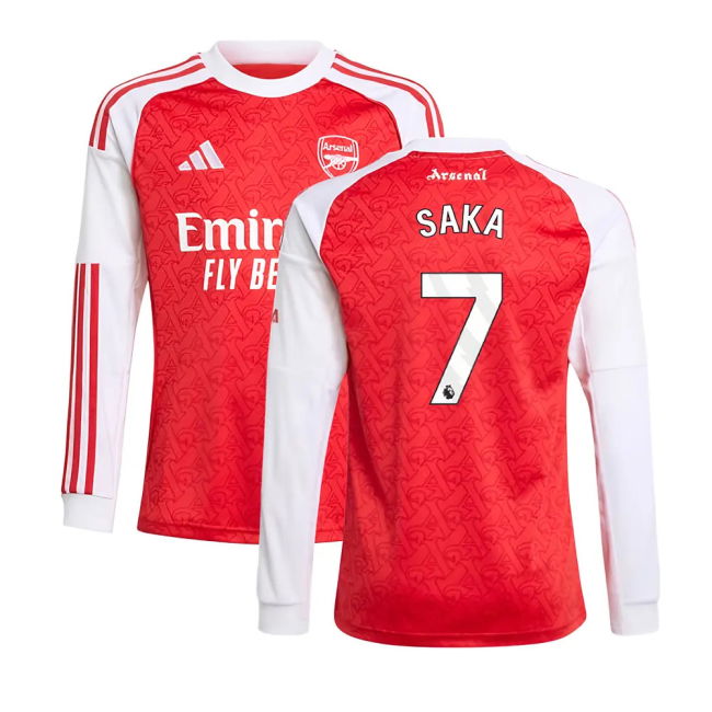 2025-20 Arsenal Nike Home Football Jersey Saka 7 L M S Kids