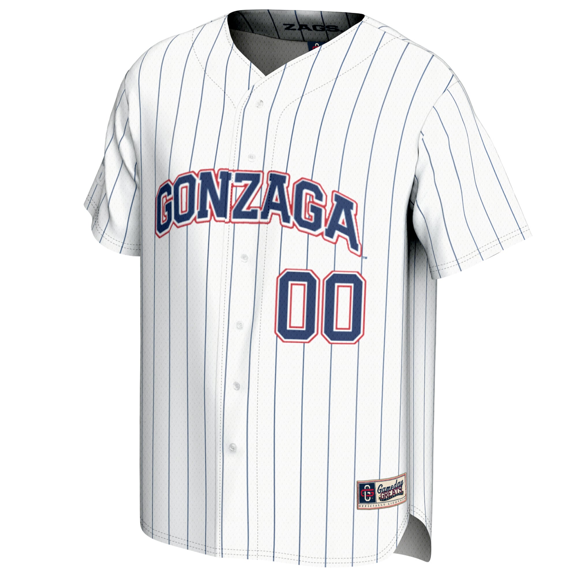 Gonzaga Bulldogs GameDay Greats Youth NIL Pick-A-Player Baseball Lightweight Jersey - White