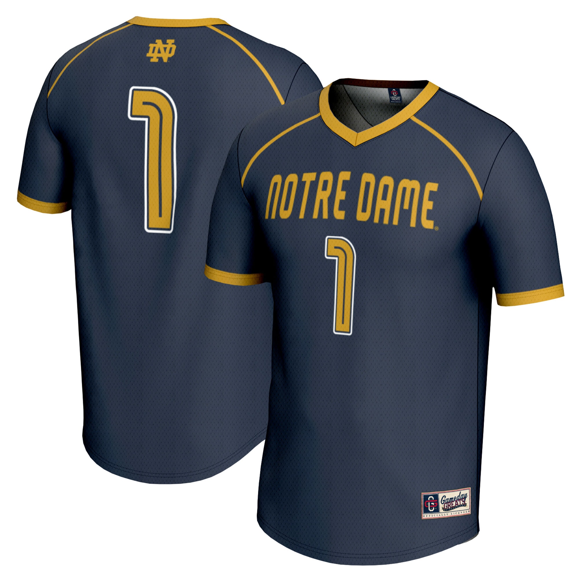 [NJP] Notre Dame Fighting Irish GameDay Greats Youth Lightweight Women's Lacrosse Jersey - Navy