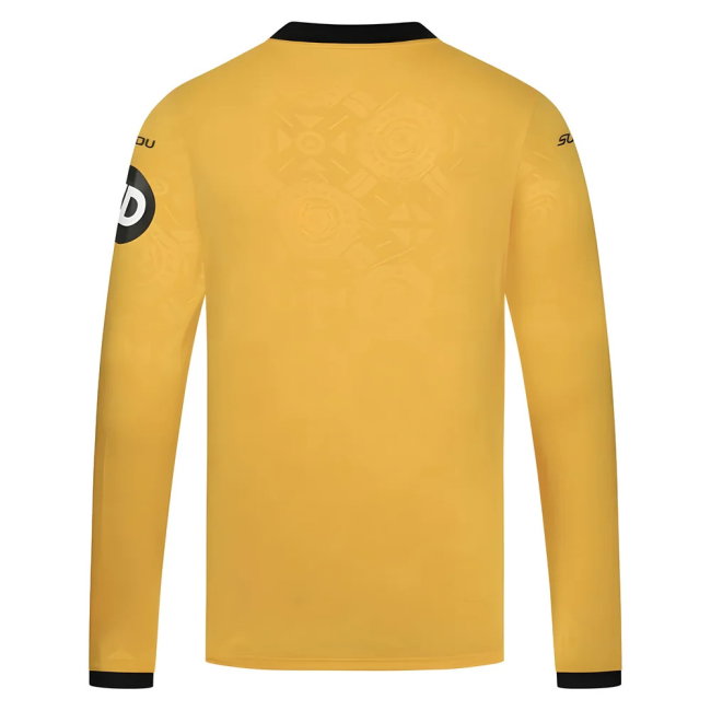 2025-2026 Wolves Long Sleeve Home Shirt (Agbadou 12)