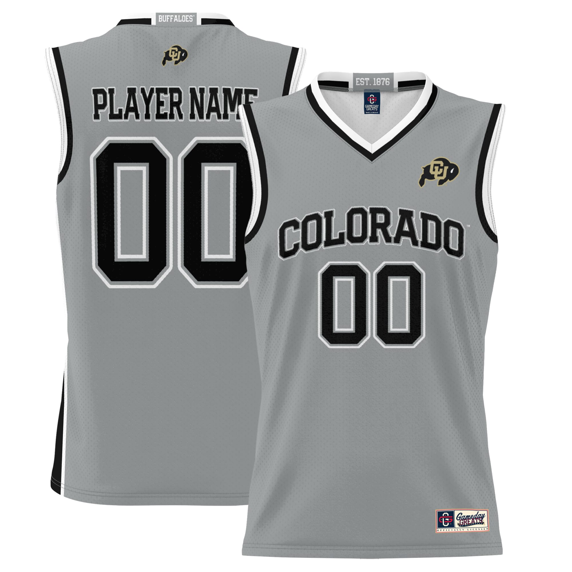 [NJP] Colorado Buffaloes GameDay Greats NIL Pick-A-Player Lightweight Women's Basketball Jersey - Gray