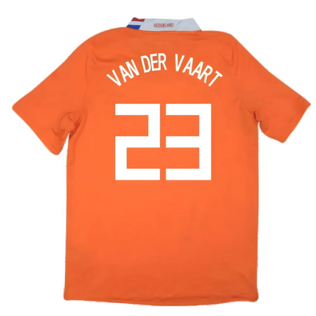 Holland 2008-10 Home Shirt ((Excellent) XL) (Van Der Vaart 23)
