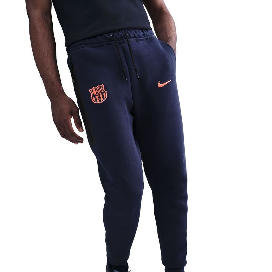 Barcelona Sweatpants Nsw Tech Fleece 3rd Midnight Navy/bright Mango
