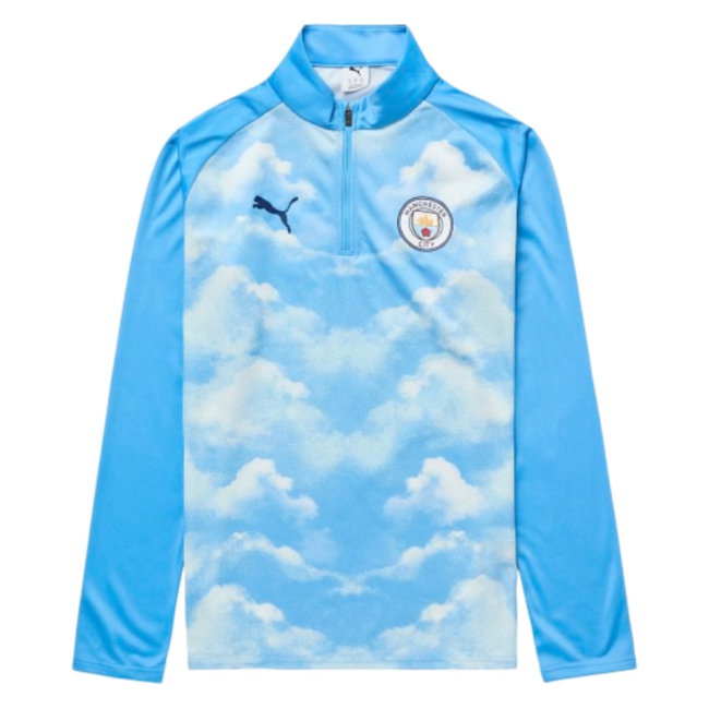 [DDJ] 2026-2027 Man City Warm Up 1/4 Zip Top (Icy Blue)