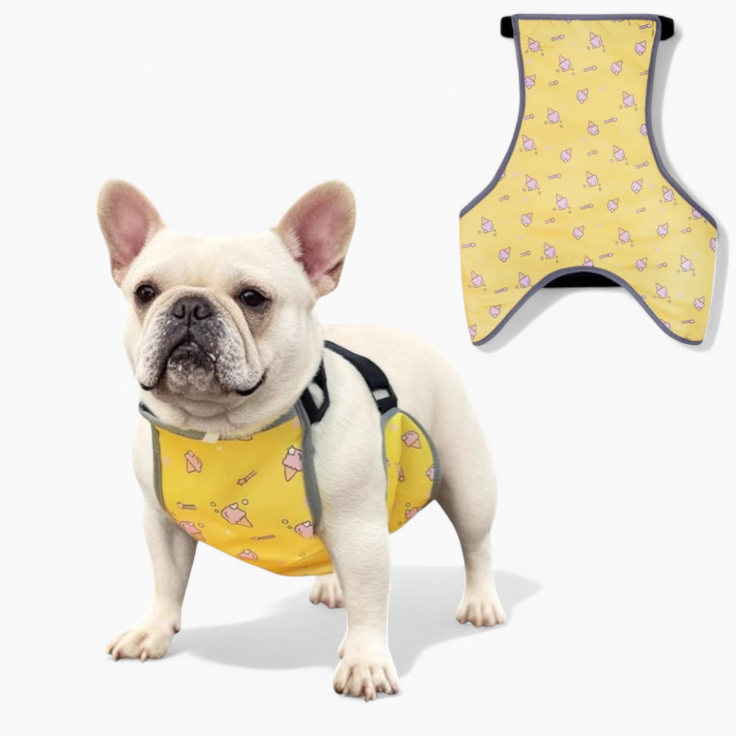 CooLie Frenchie Cooling Vest – Summer Belly Protection Comfort