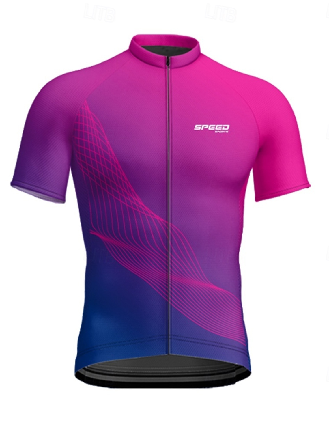 Men's Cycling Jersey Geometric Short Sleeve Bike Tee Tshirt Jersey with 3 Rear Pockets Mountain Bike MTB Quick Dry Anatomic Design Wicking Breathable Sports Burgundy Navy Blue Purple Clothing Apparel