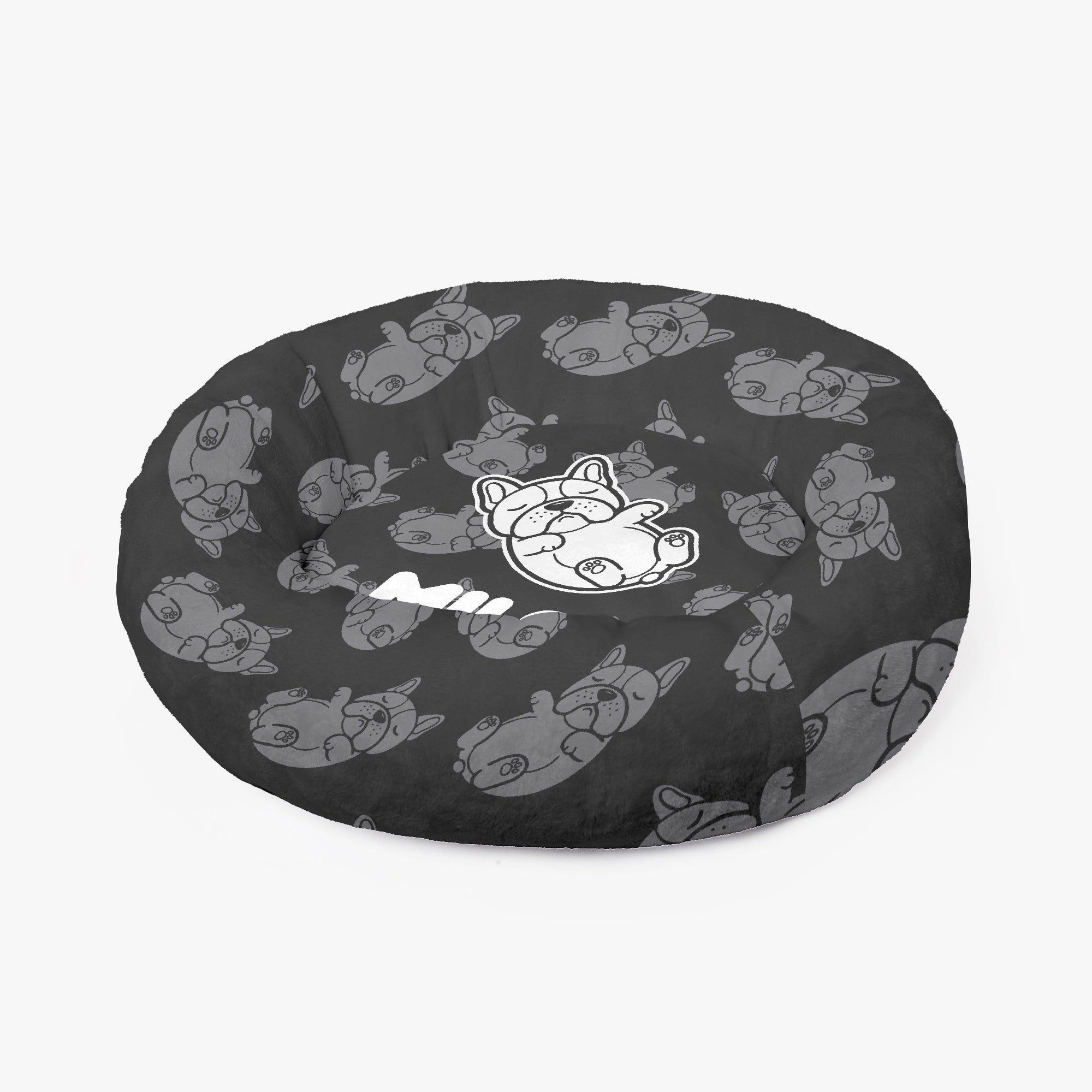 Bed | Personalized Anti-anxiety Donut Bed For French Bulldogs Indoor Use