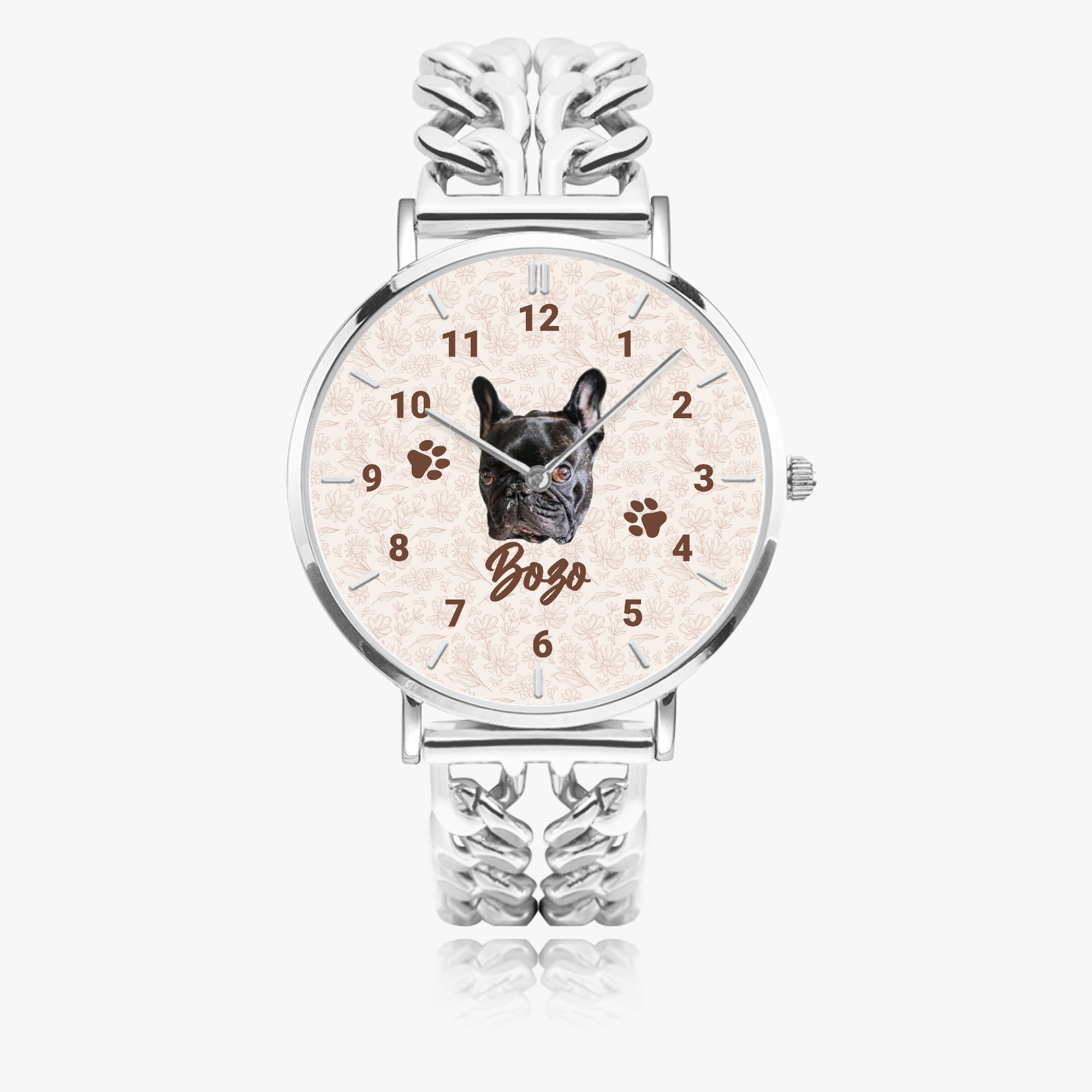 Spud - Personalized Chic Hollow Strap Watch for Frenchie Lovers