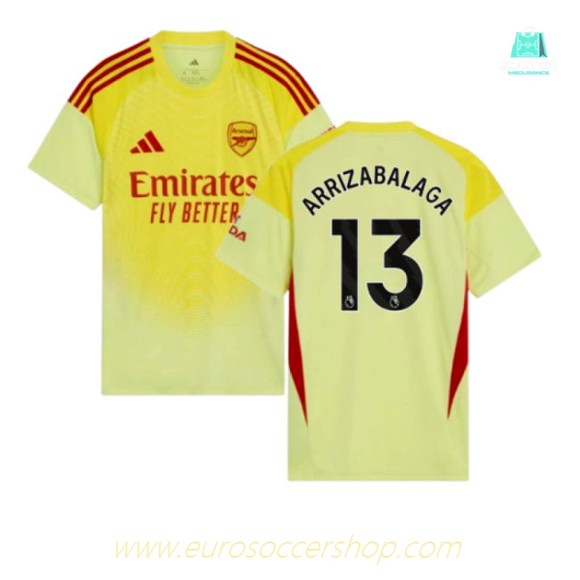 2025-2026 Arsenal Home Goalkeeper Shirt (Yellow) (Arrizabalaga 13)