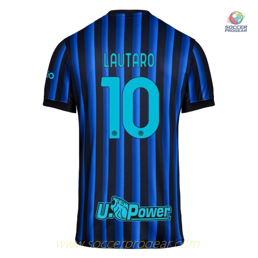 Inter Milan Home Children Soccer Uniform Soccer Team Shirt 2025-26 Edition Lautaro