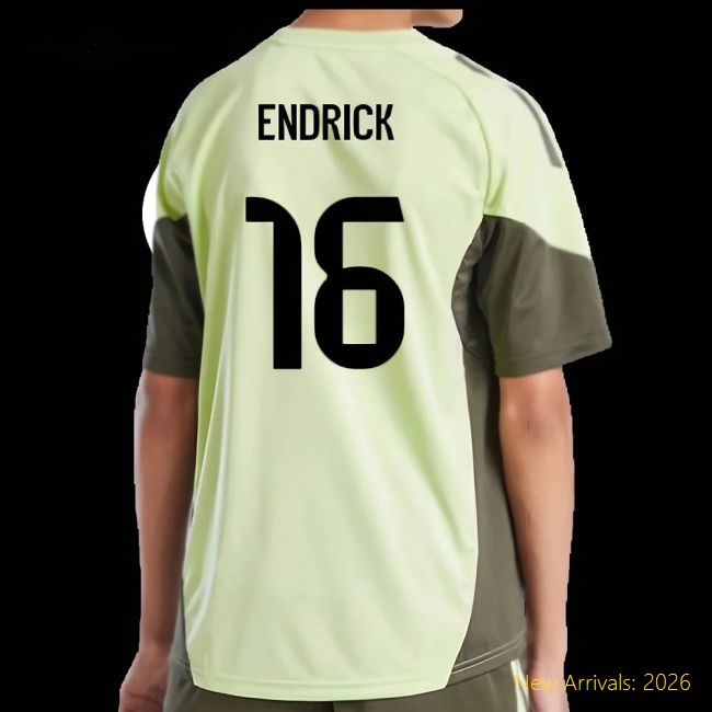 2025-2026 Team Kids Non-toxic Jersey Endrick Performance Fabric