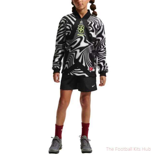 Brazil Hollywood 2026-2027 Goalkeeper Shirt (Kids) (Your Name)