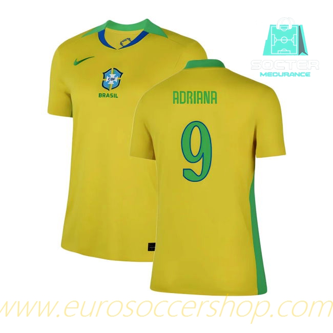 2025-2026 Season Brazil Home Shirt Women (Adriana 9)