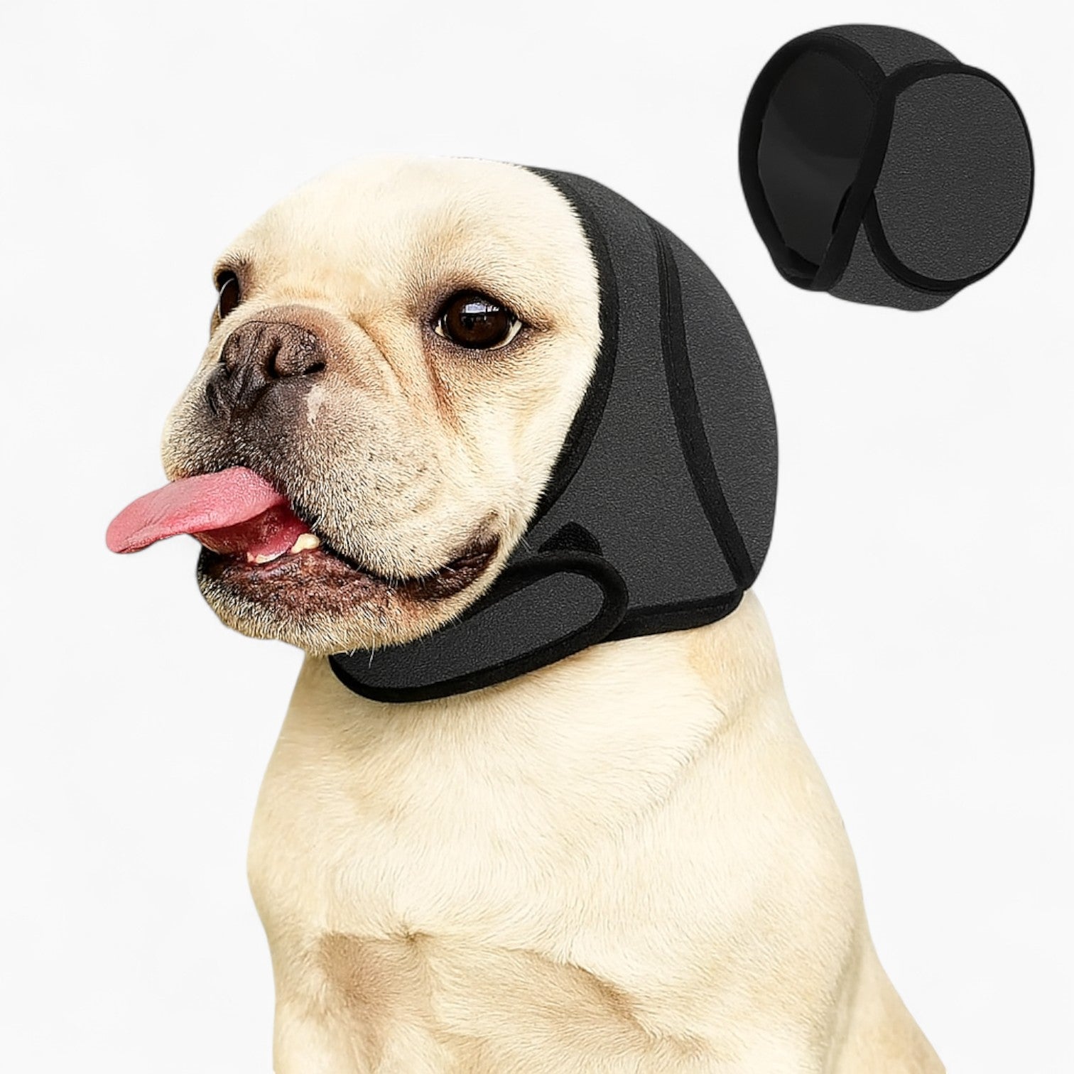 French Bulldog Muttmuffs Frenchie Noise Reducing Earmuffs – Waterproof