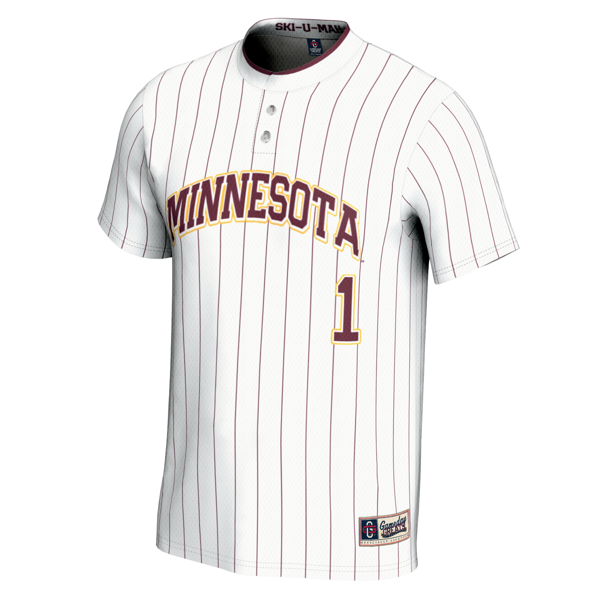[DDG] Minnesota Golden Gophers GameDay Greats Youth Lightweight Softball Jersey - White