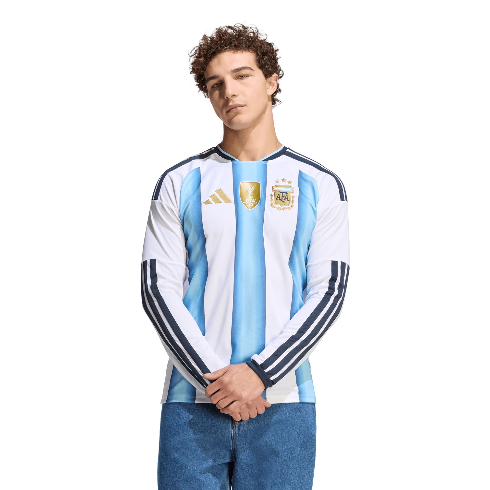 [SJH] Argentina National Team 2026 Home Replica Long Sleeve Jersey - White