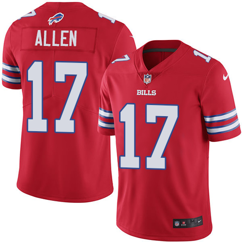 Official NFL Wholesale NFL Bills #17 Josh Allen Red Limited Jersey