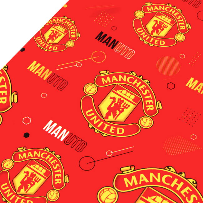 Manchester United FC Text Gift Wrap