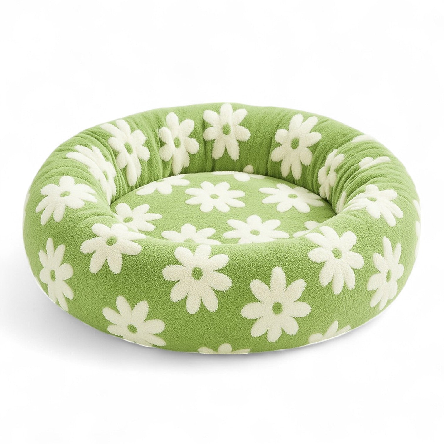 Pressure-Balanced Pawnest French Bulldog Round Bed – Cozy & Plush Pet...