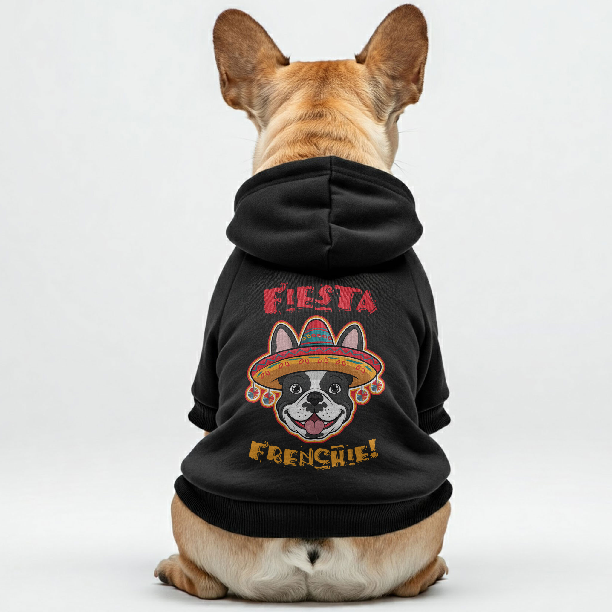 Fiesta Frenchie! - Durable Personalized French Bulldog Hoodies With Funny Quotes – Stylish, Cozy, And Premium 100% Cotton For Dog Lovers