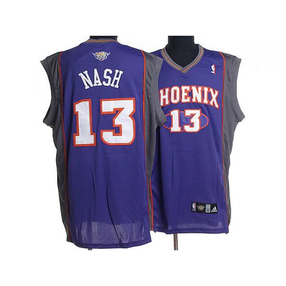 Premium Quality Men's Phoenix Suns #13 Steve Purple Basketball Jersey