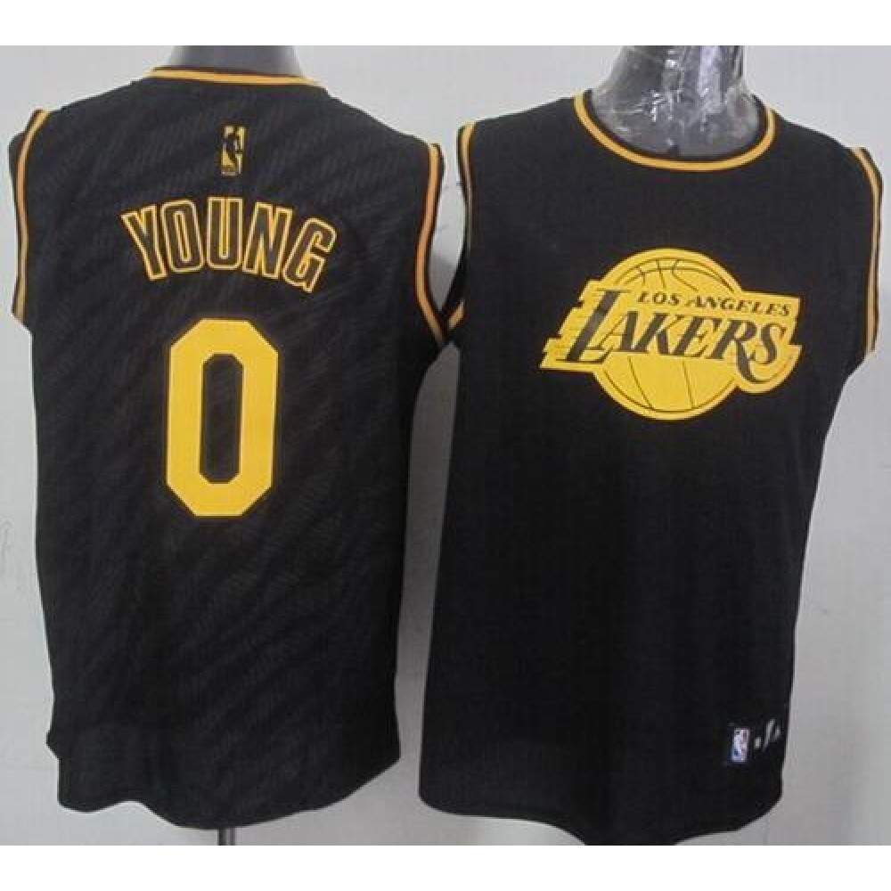 Collector's Item Classic Men's LAL #0 Nick Black Basketball Jersey