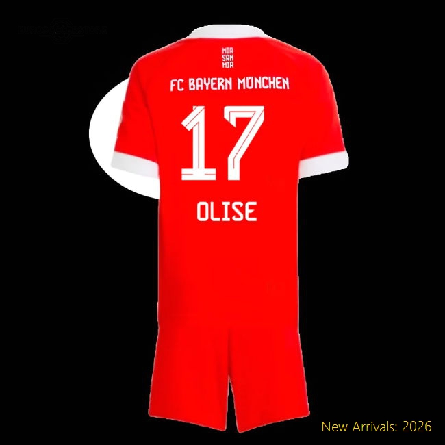 Child-friendly Football Team Mini Jersey Olise 2025-2026 Dri-fit