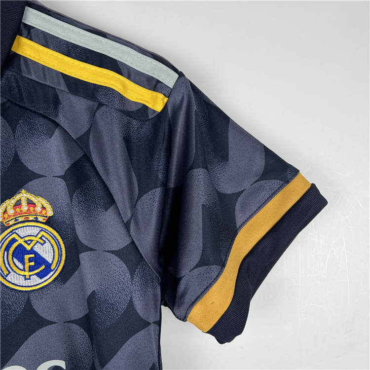 KidsYouth Real Madrid 2324 Away Soccer Football KitShirtShort -