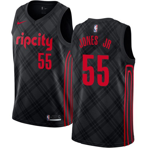 POR Black Nike T. Blazers #55 NBA Jersey Quality NBA Fan Apparel