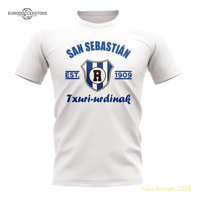 Excellent Real Sociedad Established Football T-shirt (white)