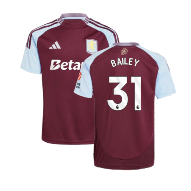 Durable Material Football Aston Villa Home Shirt Bailey #31 Fresh ...