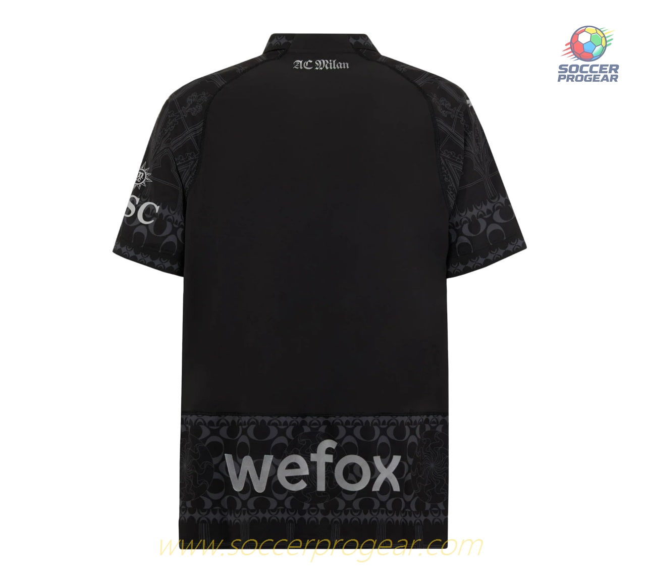AC Milan Football Jersey 2023 2024 Fourth X Pleasures Black