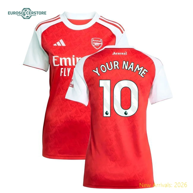 Luxury Arsenal Womens Jersey 2025-2026 Smart Fabric Climacool