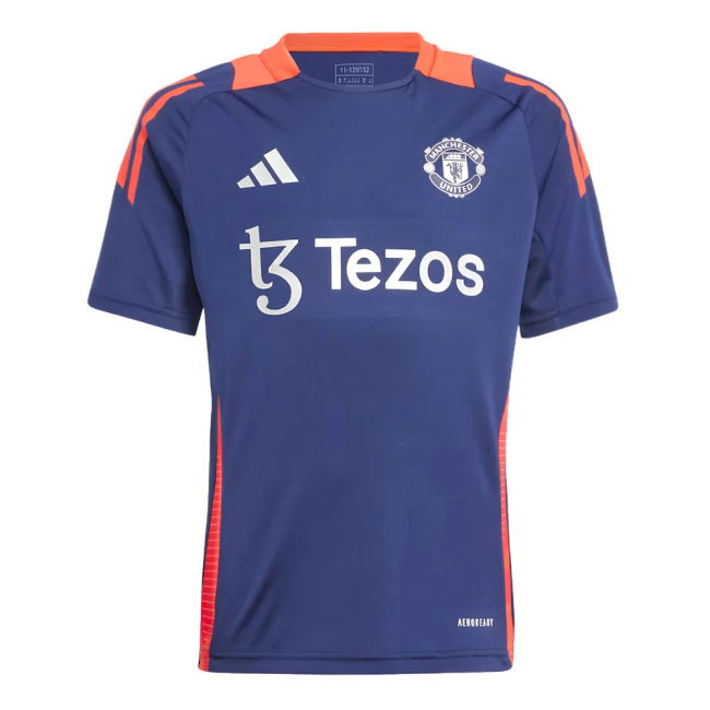 2024-2025 Man Utd Training Jersey (Night Indigo) - Kids (Antony 21)