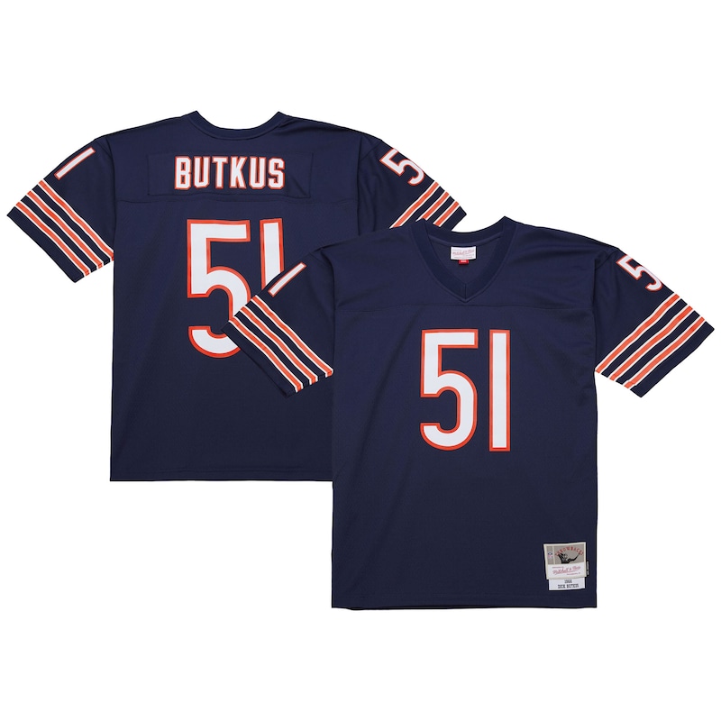 None Dick Butkus Team Captain CHI Bears Genuine Jersey for NFL Fans