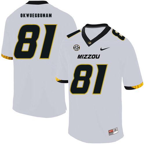 Men's None White 2024 replica Albert Okwuegbunam #81 game day Jersey