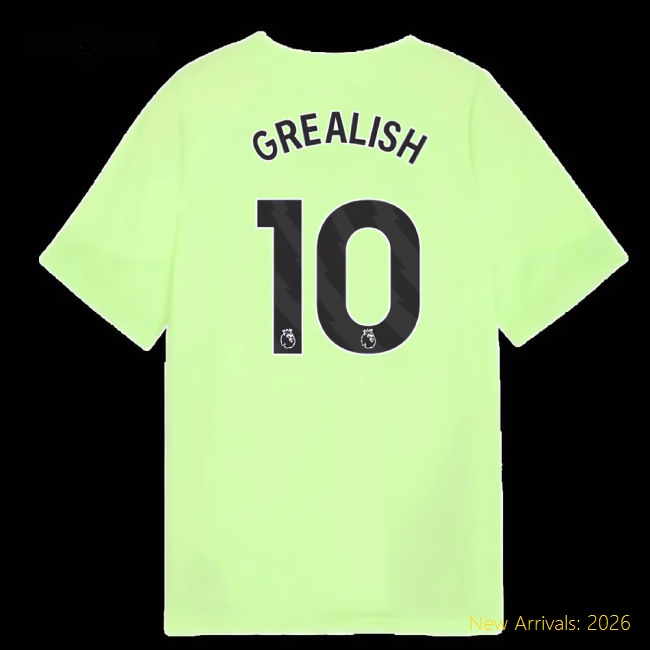 Kid-approved Kids Man City Grealish Jersey 2025-2026 Moisture-wicking