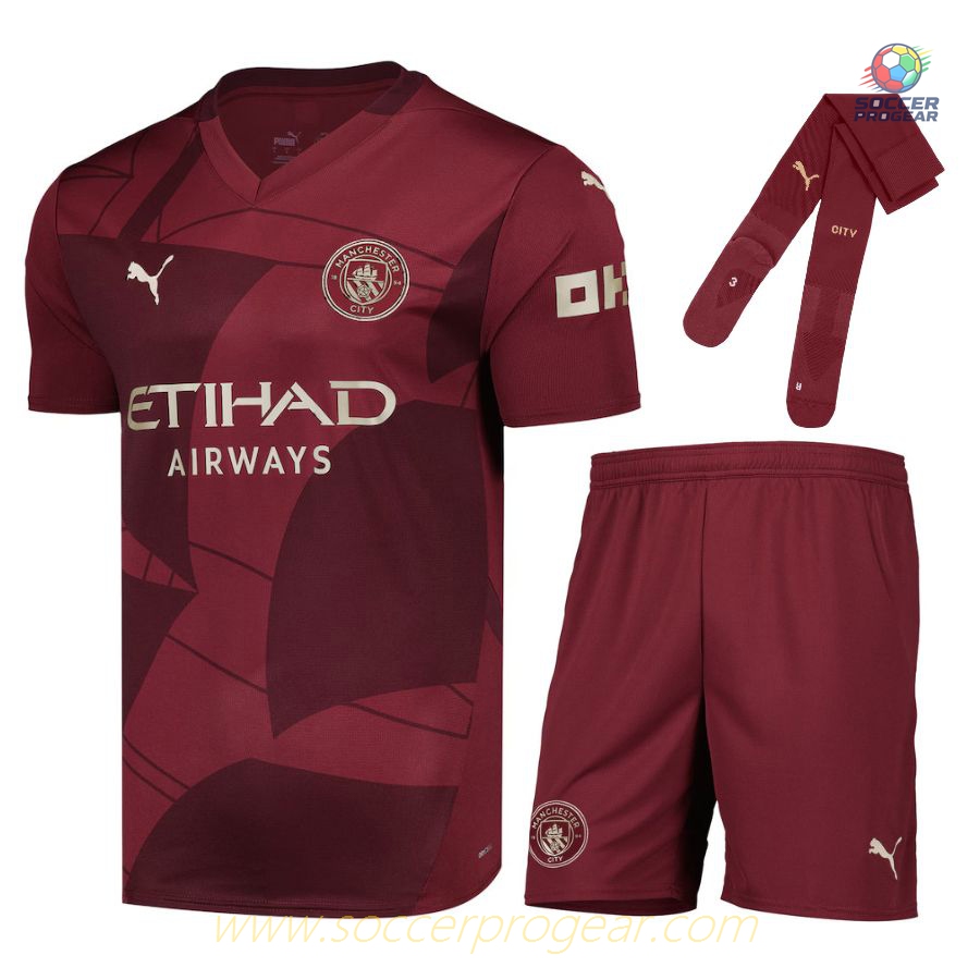 Manchester City Third Child Kit Shirt 2024/25 Collection