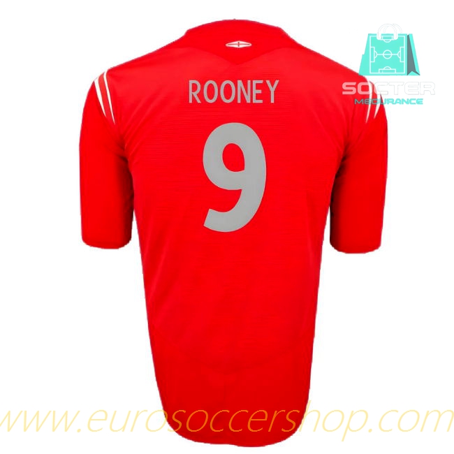England Match Quality Away Football Shirt (Rooney 9)