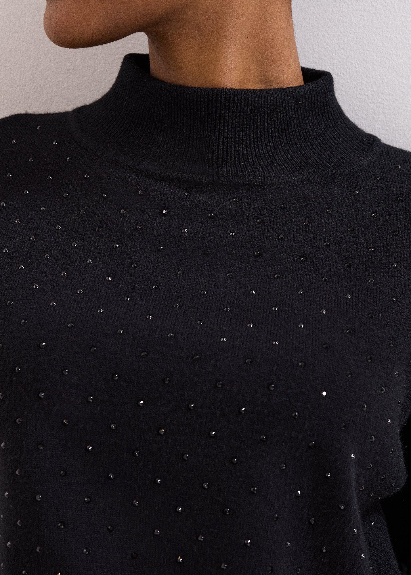 Steph Black Stud Jumper