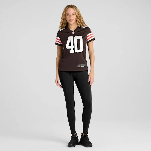 None Nathaniel Watson Game Jersey - Brown | NFL Player Jersey