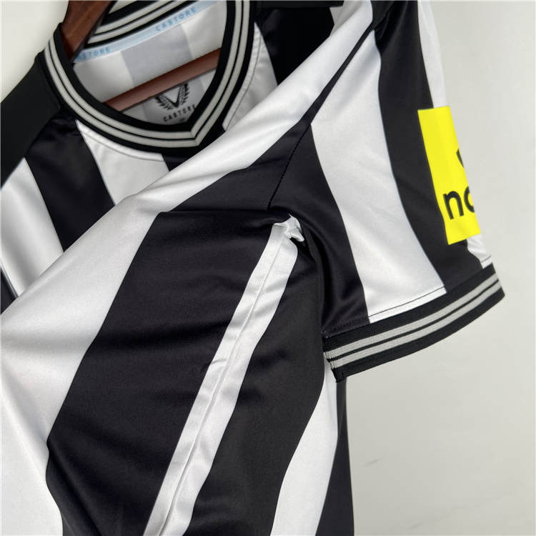 2324 Newcastle United Home WhiteBlack Soccer Jersey Football Shirt -