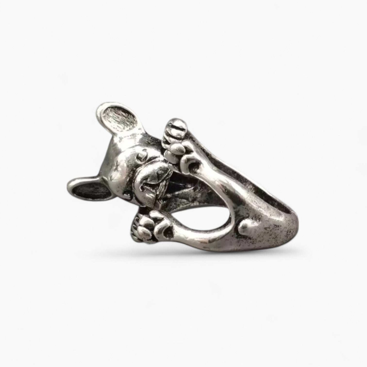 Pawmette French Bulldog Ring Jewelry – Adjustable Dog Lover Gift