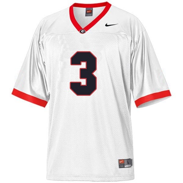 Youth(Kids) Georgia Bulldogs #3 Todd Gurley II White Nike Jersey