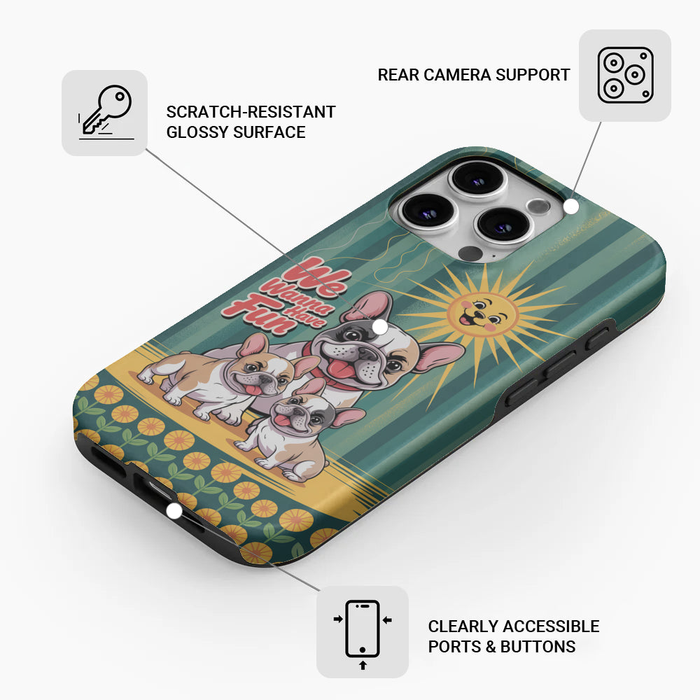 Fashion-Forward Bentley - Dual-layer Iphone Case for Dog Owners Stylish