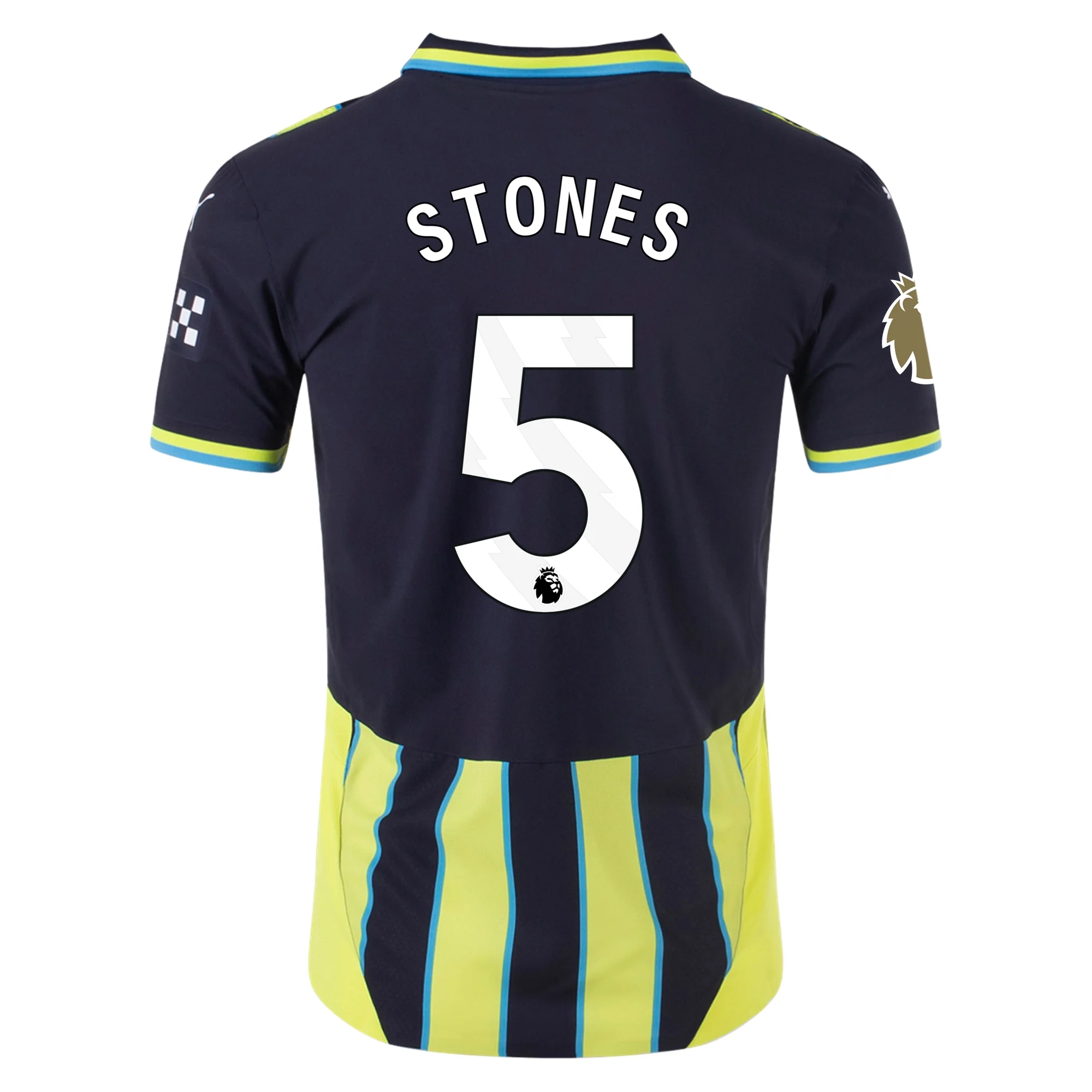 Manchester City Stones 2024-2025 UCL Away Jersey – Authentic Shirt