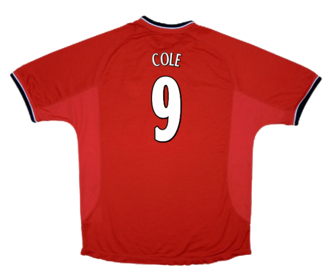 Manchester United 2000-02 Home Jersey ((Excellent) XXL) (Cole 9)